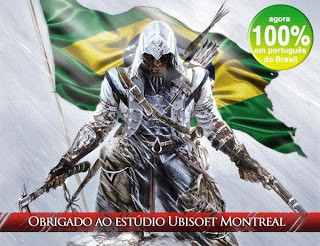 Assassin's Creed 3 DUBLAGEM PORTUGUÊS (X-BOX 360) JTAG 